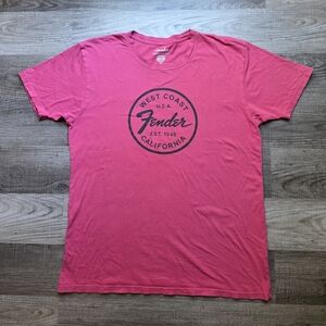 Fender Men's Pink Tee
